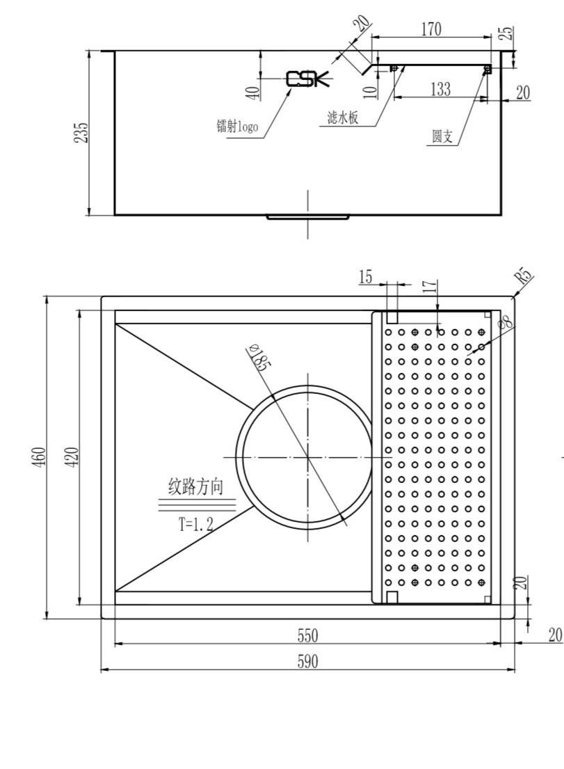 不鏽鋼手工水槽